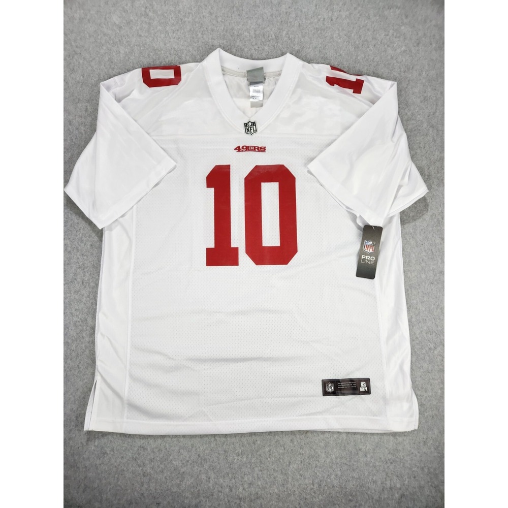 Nike White San Francisco 49ers #10 Football Jersey - Red Accents